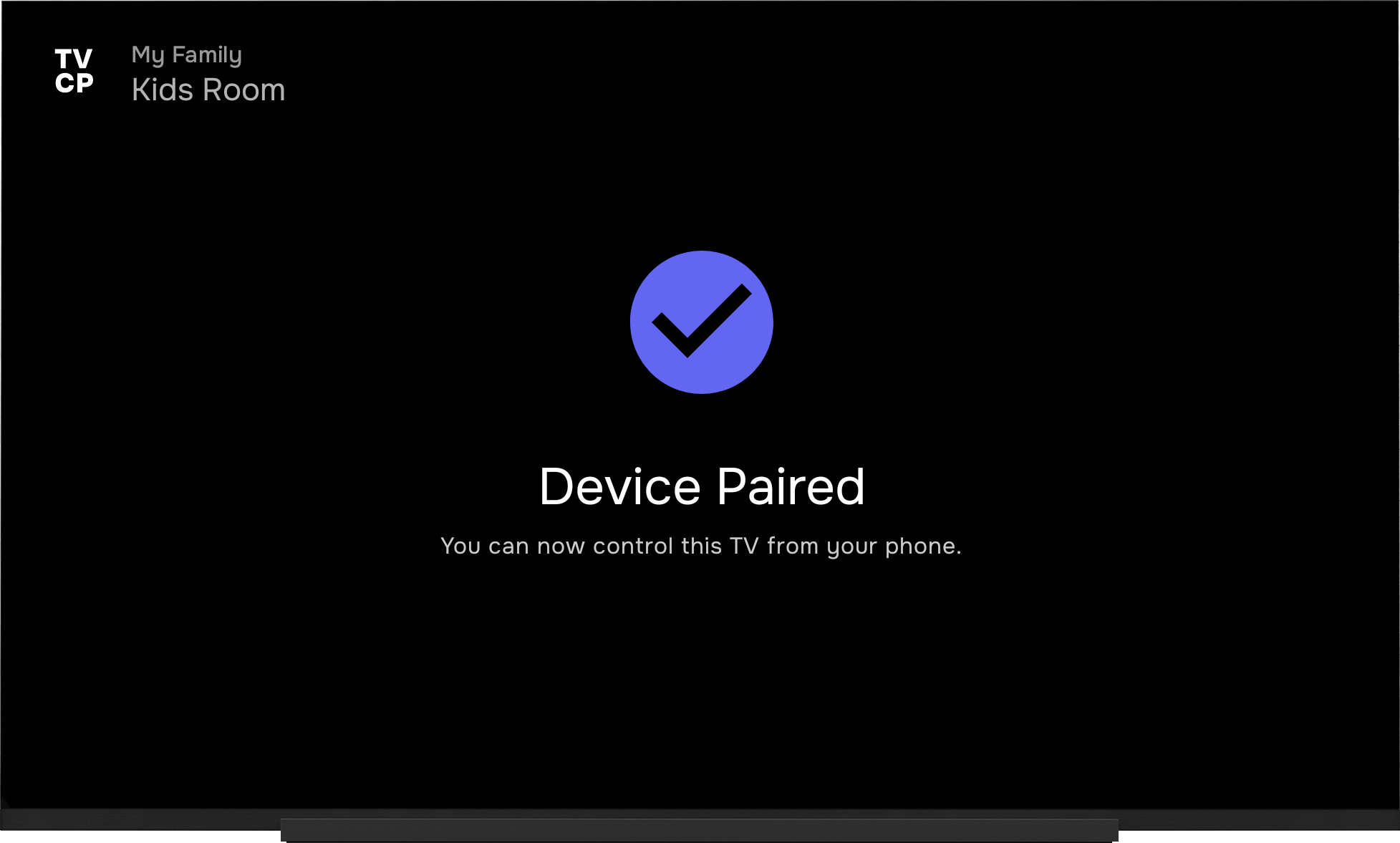 TVCP על Android TV – המכשיר מחובר